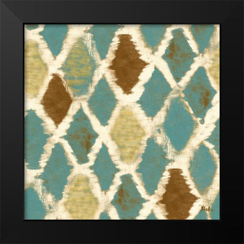 Teal Thatch II (Rotated) Black Modern Wood Framed Art Print by Pinto, Patricia