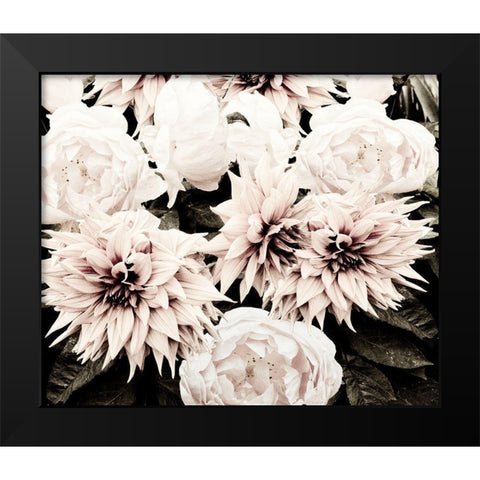 White Washed Garden Black Modern Wood Framed Art Print by Navas, Emily