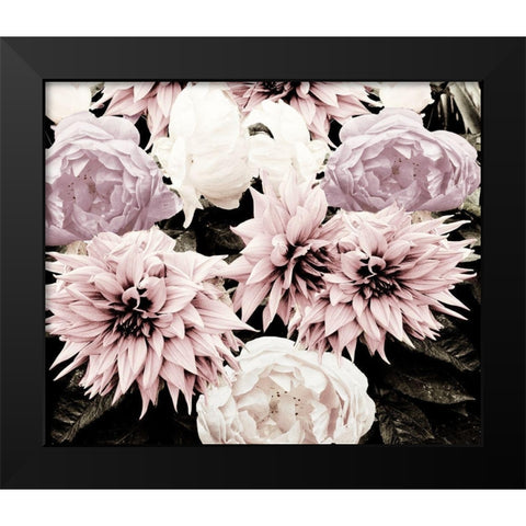 Pink Washed Garden Black Modern Wood Framed Art Print by Navas, Emily