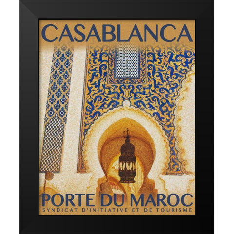 Destination Morocco I Black Modern Wood Framed Art Print by Navas, Emily