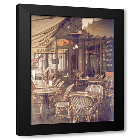 Paris Cafe I Black Modern Wood Framed Art Print by Navas, Emily