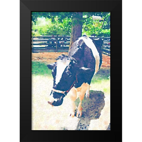 In the Farm Black Modern Wood Framed Art Print by Navas, Emily