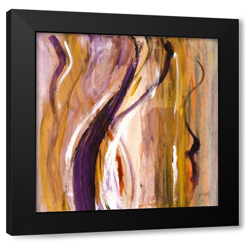 Bossa Nova II Black Modern Wood Framed Art Print with Double Matting by Loreth, Lanie