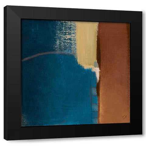 Discovery Square III Black Modern Wood Framed Art Print with Double Matting by Loreth, Lanie