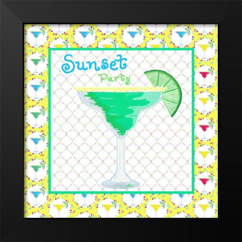 Margarita II Black Modern Wood Framed Art Print by Metz, Andi