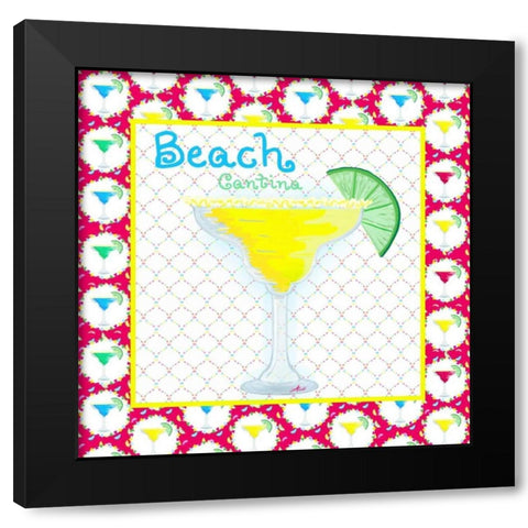 Margarita III Black Modern Wood Framed Art Print with Double Matting by Metz, Andi