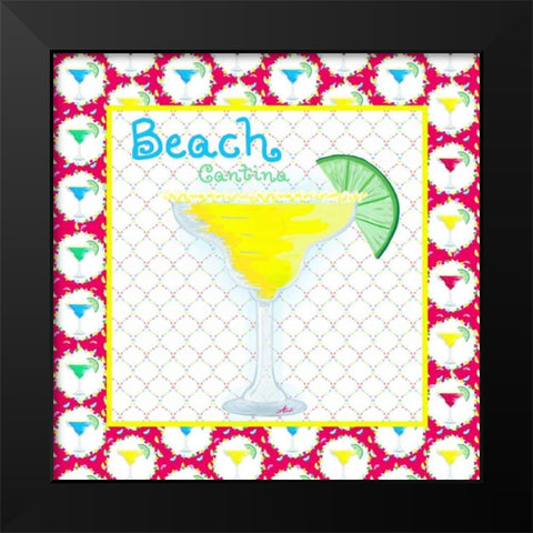 Margarita III Black Modern Wood Framed Art Print by Metz, Andi