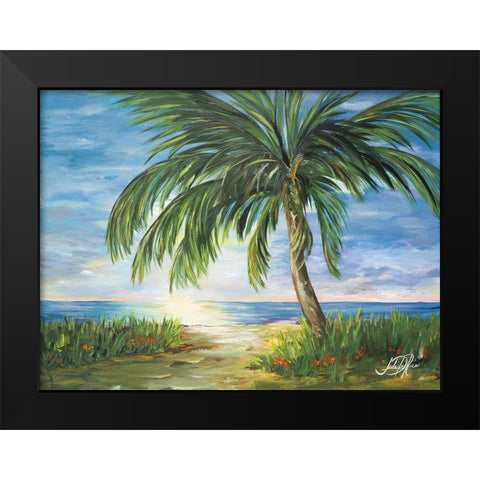 Island Dream Black Modern Wood Framed Art Print by DeRice, Julie