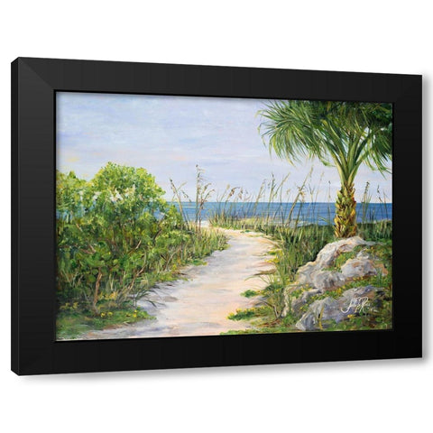 My Path to Paradise Black Modern Wood Framed Art Print by DeRice, Julie