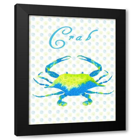 The Sea Swirl III Black Modern Wood Framed Art Print with Double Matting by Metz, Andi