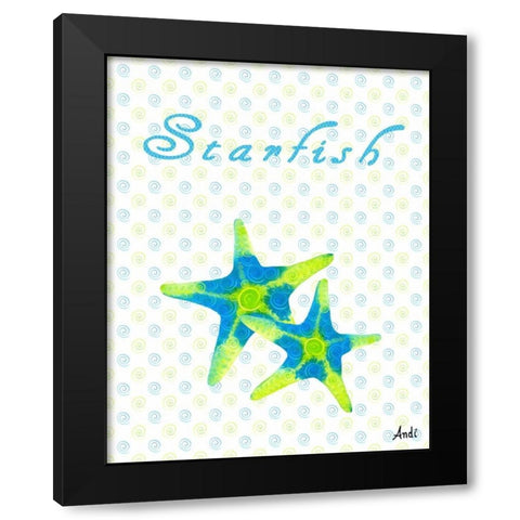 The Sea Swirl I Black Modern Wood Framed Art Print with Double Matting by Metz, Andi
