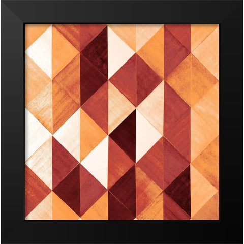 Uptown Rust I Black Modern Wood Framed Art Print by Loreth, lanie