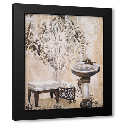 Bronze Bath II Black Modern Wood Framed Art Print with Double Matting by Hakimipour, Tiffany