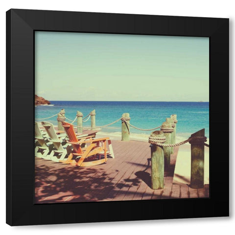 On Deck I Black Modern Wood Framed Art Print with Double Matting by Bryant, Susan