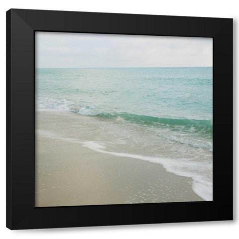 Beach Scene I Black Modern Wood Framed Art Print with Double Matting by Bryant, Susan