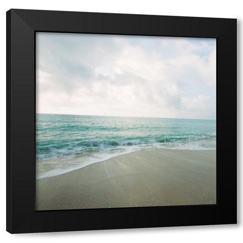 Beach Scene II Black Modern Wood Framed Art Print with Double Matting by Bryant, Susan