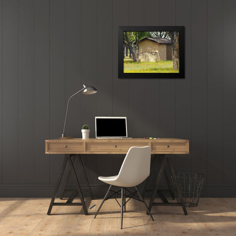 Country Meadow I Black Modern Wood Framed Art Print by Peck, Gail