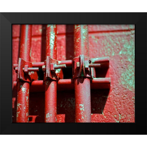 Pipes II Black Modern Wood Framed Art Print by Peck, Gail