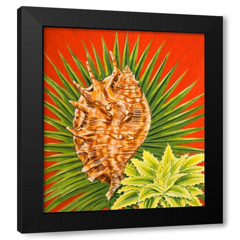 Island Treasures I Black Modern Wood Framed Art Print with Double Matting by Baliko, Linda