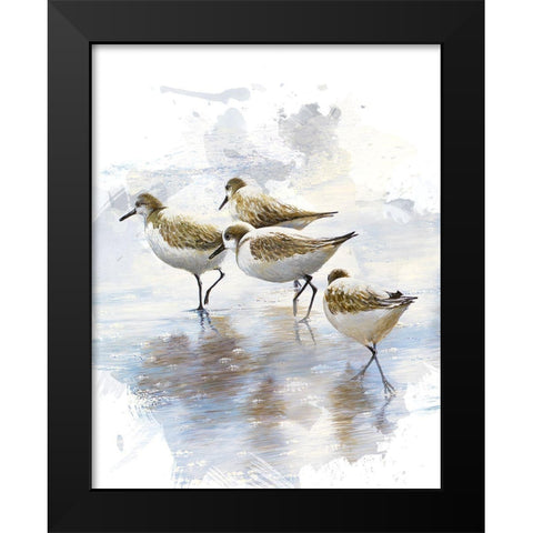 Sand Dancers I Black Modern Wood Framed Art Print by Nawrocke, Bruce