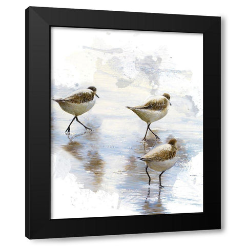 Sand Dancers II Black Modern Wood Framed Art Print by Nawrocke, Bruce