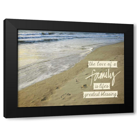Family Love Black Modern Wood Framed Art Print by Peck, Gail
