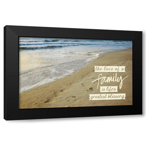 Family Love Black Modern Wood Framed Art Print by Peck, Gail