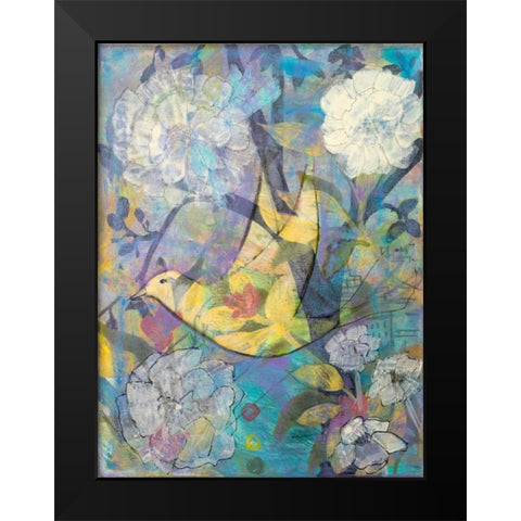 No Limits Black Modern Wood Framed Art Print by Maria, Robin