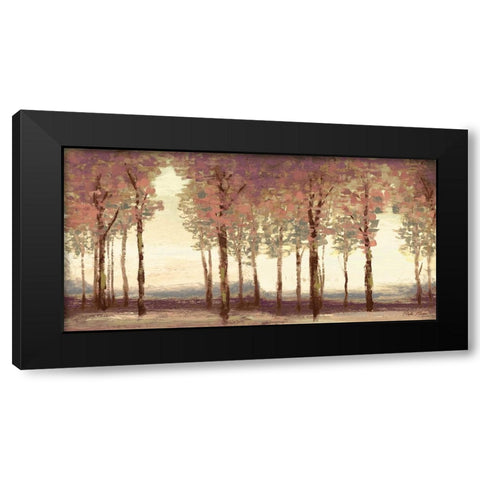 Forest Panel Black Modern Wood Framed Art Print by Marcon, Michael
