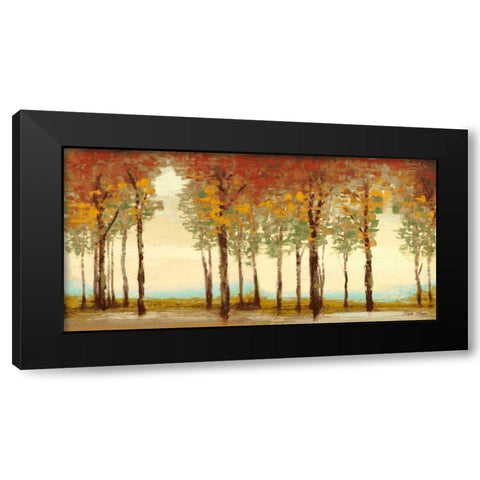 Forest Panel Black Modern Wood Framed Art Print with Double Matting by Marcon, Michael