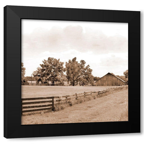 Simple Farm Life Black Modern Wood Framed Art Print with Double Matting by Mabat, Ynon