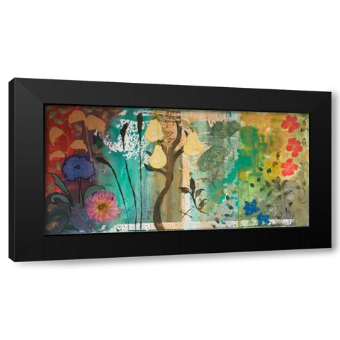 Rhapsody Black Modern Wood Framed Art Print by Maria, Robin