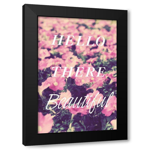 Hello There Black Modern Wood Framed Art Print by Bryant, Susan