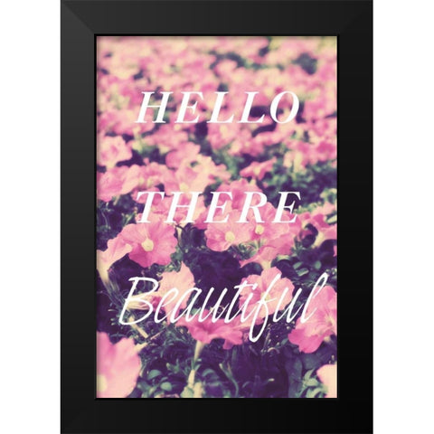 Hello There Black Modern Wood Framed Art Print by Bryant, Susan