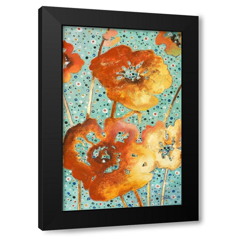 Giardino Dorato II Black Modern Wood Framed Art Print with Double Matting by Pinto, Patricia