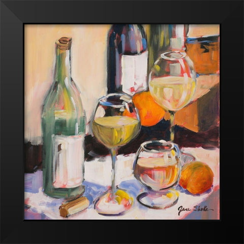 Sauvignon Blanc Square Black Modern Wood Framed Art Print by Slivka, Jane