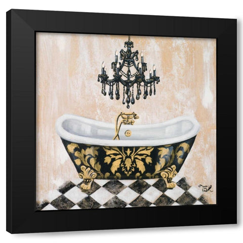 Opulance Bath II Black Modern Wood Framed Art Print with Double Matting by Hakimipour, Tiffany
