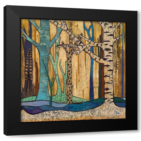 Mother Nature II Black Modern Wood Framed Art Print by Pinto, Patricia
