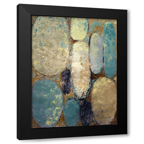 Spatial Shapes I Black Modern Wood Framed Art Print with Double Matting by Loreth, Lanie