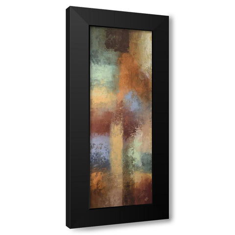 Escape into Abstraction Panel I Black Modern Wood Framed Art Print by Marcon, Michael