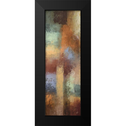 Escape into Abstraction Panel I Black Modern Wood Framed Art Print by Marcon, Michael