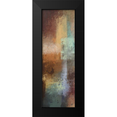 Escape into Abstraction Panel II Black Modern Wood Framed Art Print by Marcon, Michael
