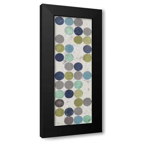 Cream Modulation II Black Modern Wood Framed Art Print with Double Matting by Marcon, Michael