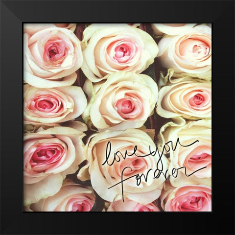 Forever Black Modern Wood Framed Art Print by Peck, Gail