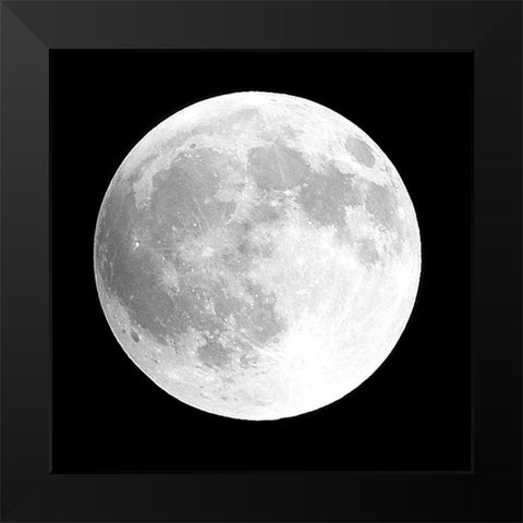 Moon Phase I Black Modern Wood Framed Art Print by Peck, Gail