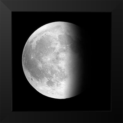 Moon Phase II Black Modern Wood Framed Art Print by Peck, Gail