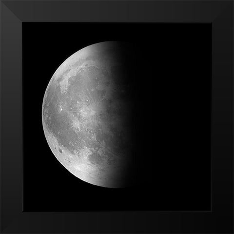 Moon Phase III Black Modern Wood Framed Art Print by Peck, Gail