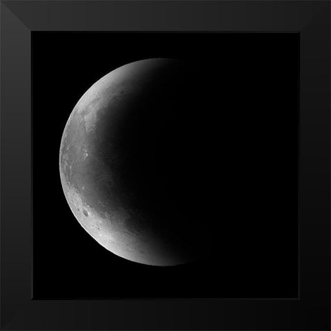 Moon Phase IV Black Modern Wood Framed Art Print by Peck, Gail