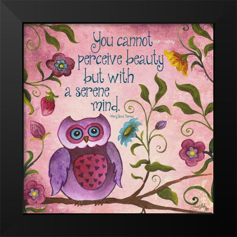 I Owl You II Black Modern Wood Framed Art Print by Medley, Elizabeth