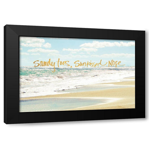 Sandy Toes, Sunkissed Nose Black Modern Wood Framed Art Print by Nawrocke, Bruce